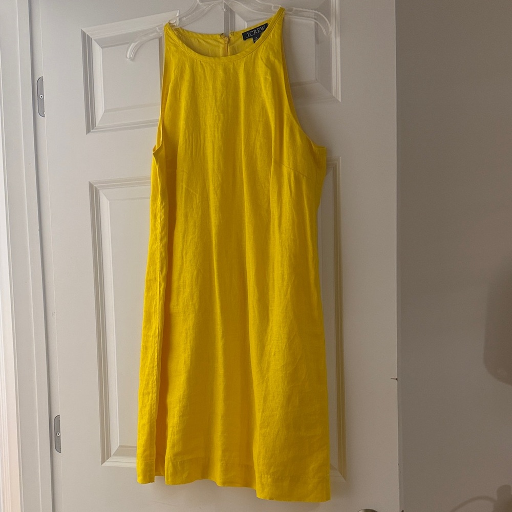 J.CREW Vibrant Yellow Midi Dress